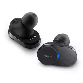 Беспроводные наушники PHILIPS Fidelio T1 Bluetooth с активным шумоподавлением, двумя драйверами, совместимыми с LDAC, водонепроницаемостью IPX4 (черный) чёрный