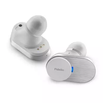 Беспроводные наушники PHILIPS Fidelio T1 Bluetooth с активным шумоподавлением, двумя драйверами, совместимыми с LDAC, водонепроницаемостью IPX4 (белый) белый