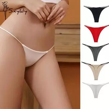 Бесшовные стринги Hot Temptation бикини T-back с низкой талией G String сексуальные трусики M белый