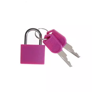 Best Price Small Mini Strong Steel Padlock Travel Tiny Suitcase Lock With 2 Keys розы красного