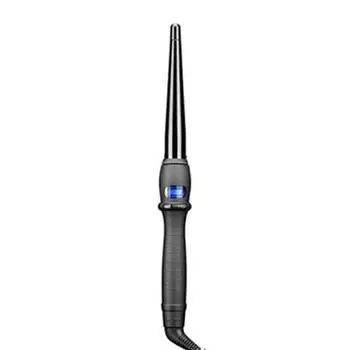 Bestselling Lcd Display Curler Portable Pear Shaped Cone-Shaped Ceramic Coating Curler Iron Salon Styling Tool us чёрный