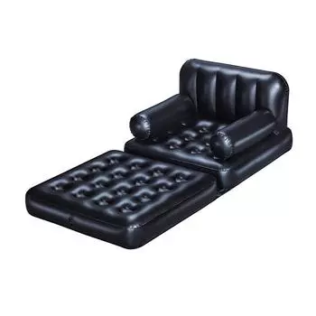 Bestway Надувное кресло Черное 191 x 38 x 25 см