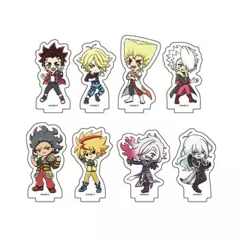 Beyblade Burst Super Zetsu 04 [Иллюстрация из графического искусства] Акриловая маленькая подставка, коробка из 8 штук