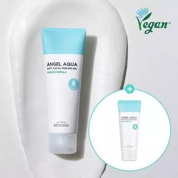 Beyond Angel Aqua Soft Пилинг-гель для лица, двойной план (100 млX2 упаковки) (вегетарианский)