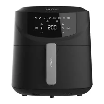 Безмасляная фритюрница Cecotec 7600, черная, 2000 Вт, 7,6 л