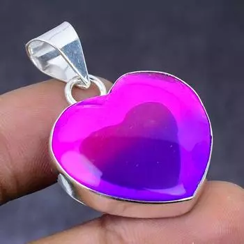 Bi-Color Tourmaline Gemstone 925 Steling Silver Jewelry Pendant 1.58 d8M83