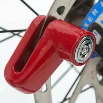 Bicycle Anti-Theft Lock Motorcycle Wheel Disc Brake Lock Padlock with 2 Keys for Mountain Bike Electric Scooter Motorcycle чёрный