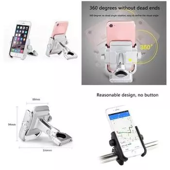 Bicycle Cellphone Bracket Motorcycle Cellphone Bracket Phone Navigation Frame Universal Modification None