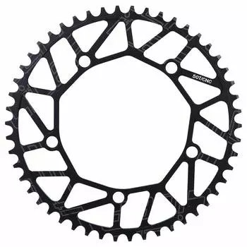 Bicycle Chainwheel Teeth 130BCD Crank Single Disc Bike Single Speed Chainring 50 52 54 56 58T Universal Compatibility Lightweight 50T