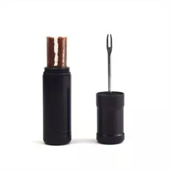 Bicycle Repair Tool Fork Drill Vacuum Tire Repair Portable Emergency Tire Repair Strip 1pc чёрный