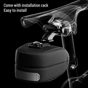 Bicycle Saddle Bag Mini Portable PU Water Repellent Bike Bag Under Seat Reflective Tool Bags Cycling 3D Saddlebag Bicycle bag S