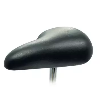 Bicycle saddle soft saddle with post black 10710