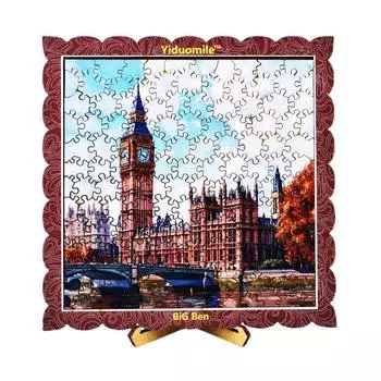 Big Ben 130 Деревянные головоломки специальной формы Неправильные плоские головоломки