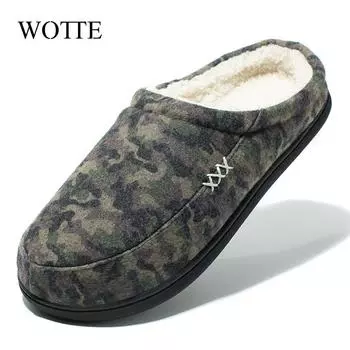 Big Size 4950 Winter Slippers Women Men Thick Sole Indoor Home Warm Couples Shoes Non-Slip Flat Platform Men s Cotton Slippers 39-40