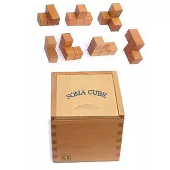 Big Sol Storming Wood Soma Cube, популярные корейские головоломки