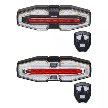 Bike Taillight Waterproof Wireless LED Compact USB Rechargeable Easy to Install Bicycle Light for Men Women Cycling Adults Kids чёрный