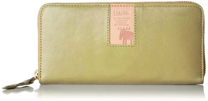 Bill Purse Green x Natural [Mozu] No.86092 Women s