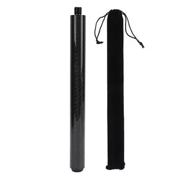 Billiard Pool Cue Extender 12 Inch Carbon Fiber Pool Cue Extension Stick with Rear Plug Billiard Acc