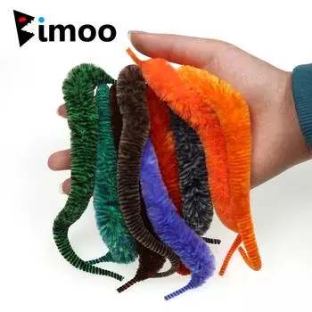 Bimoo 8 ~ 9 новая приманка Magnum Dragon Tail двухцветная смешанная мягкая синтетическая синель для морской рыбалки, приманка для приманки, материал для привязывания рыбы