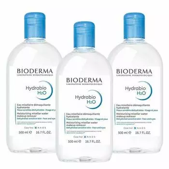 BIODERMA Hydrabio H2O 500 мл набор из 3 шт. [Набор] [товар]