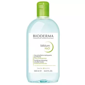Bioderma Sebium H2O D 500 мл Очищающая вода [Оригинальный продукт]