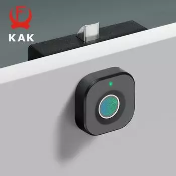 Биометрический замок со отпечатком пальца Черный замок без ключа для шкафа Умные замки для ящиков Противоугонный дверной замок Длительное время ожидания Дверная фурнитура 02807