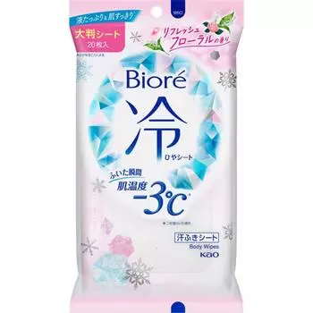 Biore Cool Sheet освежающий цветочный аромат, 20 шт.