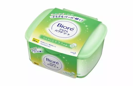 Biore smooth powder citrus 36 sheets sheet, scent,