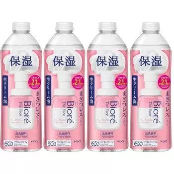 Biore The Face Deep Moist Refill 340 мл Бонусный набор из 4 штук +