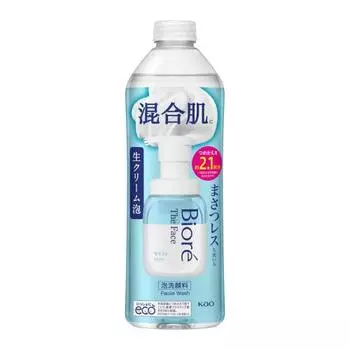 Biore The Face Moist Refill 340 мл (примерно в 2,1 раза) [Пенящийся гель для умывания] [Масацу-без] [Кожное сало/сухость]
