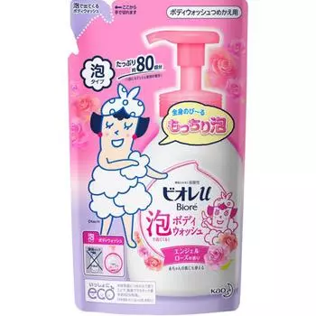 Biore U Foam Body Wash Angel Rose Fragrance Refill 480 мл