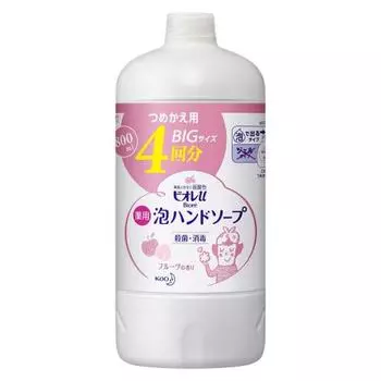 Biore u Foam Hand Soap Fruit Refill 800ML