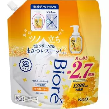 Biore U Kao beaU U sound Bubble Type kanekUsai Ароматический сменный блок 1200 мл