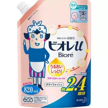 Biore U увлажняющий сменный блок 820 мл