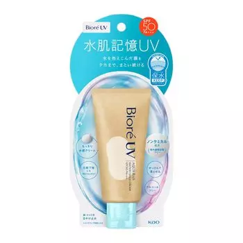 Biore UV Aquarich Watery Hold Cream 50 г Солнцезащитная формула SPF50 Нехимический синий