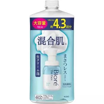Bioreza Face Kao Beauty Face пенящееся очищающее средство для лица увлажняющий сменный блок большой емкости 700 мл