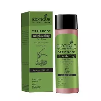 Biotique Bio Orris Root Lightening Face Cleanser | Очищающее средство для мужчин, 100% без мыла, 120 мл