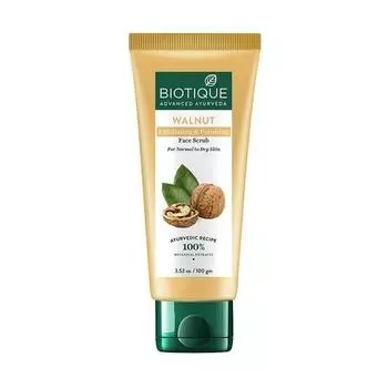 Biotique Walnut Отшелушивающий и полирующий скраб для лица для нормальной и сухой кожи, 100 г