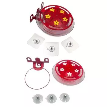 Bird Feeders Hummingbird Feeders 5 Mouth Window Mount with Suction Cup