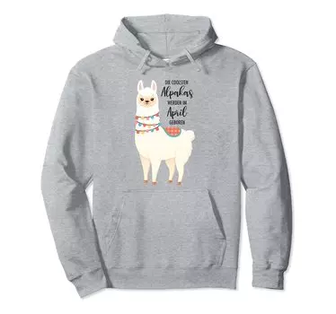 Birthday Cool Alpacas Born in April Parka -