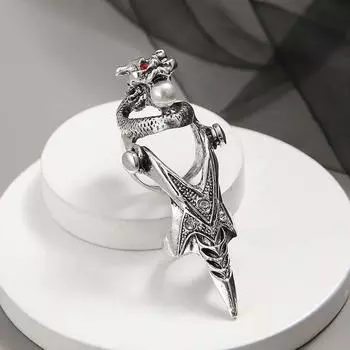 Birthday Gifts Punk style Ghost Knuckle Ring Men Armour Rings Skull Finger Ring Drangon Ring styleB