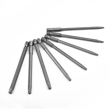 Бита для отвертки Torx с хвостовиком 1/4 , шестигранная головка для дрели длиной 100 мм, магнитная бита для отвертки Torx T8 T10 T15 T20 T25 T30