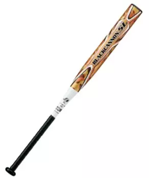 Бита для софтбола ZETT Black Cannon 5L FRP 83см 660г средняя золотая BCT53213 (углерод) (8200)