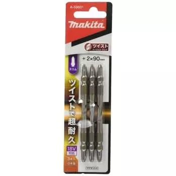 Бита Makita Twist Torsion Slim №2 90 мм (3 куска) А-59601