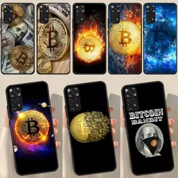 Bitcoin BTC For Redmi Note 12 Pro Plus Cover For Redmi Note 10 8 9 11 Pro 12S 11S 10S 9S 9C 10C 12C Case Redmi Note 10S