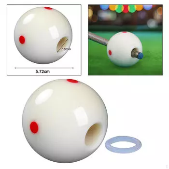 Биток для тренировок по бильярду, мяч для пула с отверстием Cue Ball Only