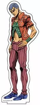 Bizarre Adventure Golden Wind Оригинальная БОЛЬШАЯ акриловая подставка Assassin Team Formaggio JoJo s (2)