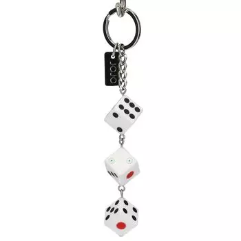 Bizarre Adventure Keychain Josuke and Chinchirorin Dice Style Anime 10th Anniversary Exhibition Limited Official Goods JoJo s Rohan s