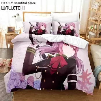 Black Butler Anime Bedding Set Duvet CoverPillowcases Single Twin Full Queen King Kids Teens 3D Duvet Cover Sets Bed Linen EU Single 135x200cm