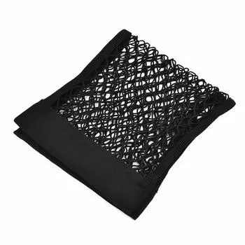 Black Car Trunk Bag Mesh Storage Pocket Back Rear Seat Elastic String Net Interior Accessories Stowing Tidying 25*60CM CHINA